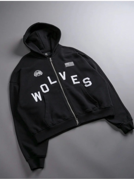Darc Sport Tops - Darc Sport WOLVES Pyramid Darco Double Zip Hoodie